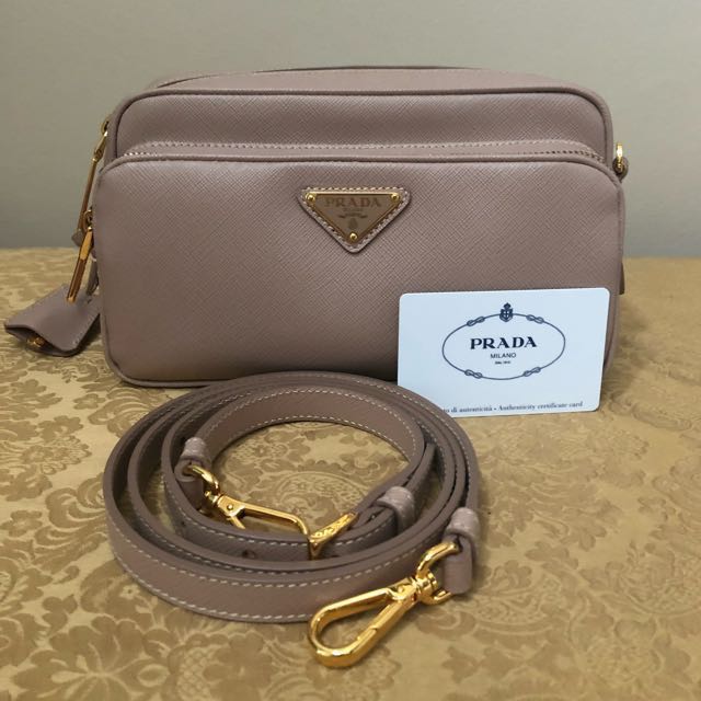 prada saffiano camera bag