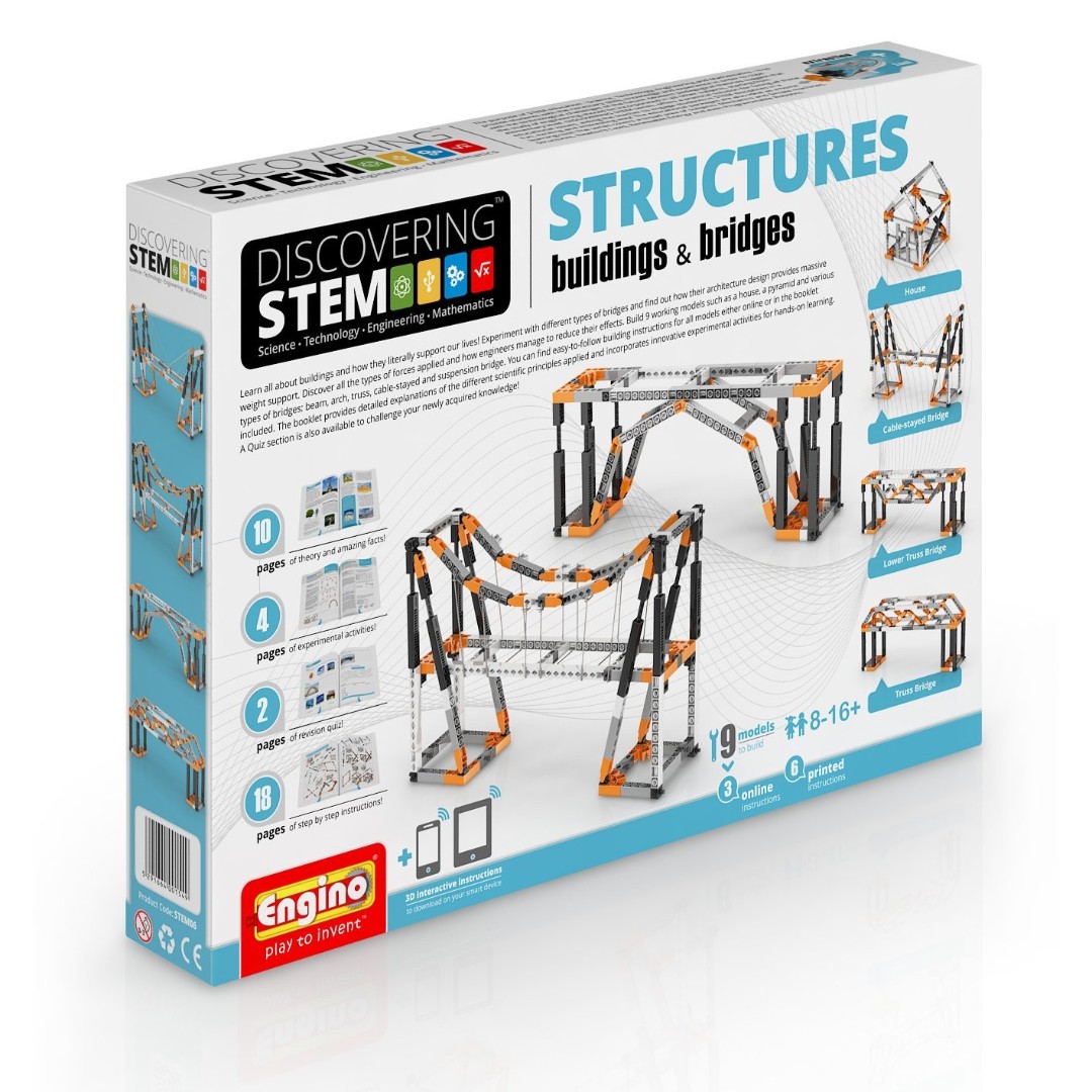 engino discovering stem structures constructions & bridges