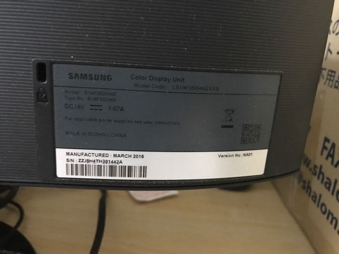 Samsung 19" LED Monitor (Slim), Computers & Tech, Parts & Accessories ...