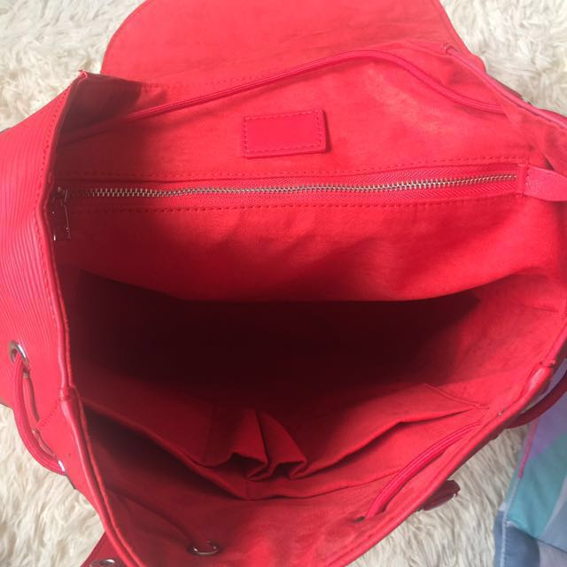 Supreme red backpack replica Men s Fashion Watches Accessories