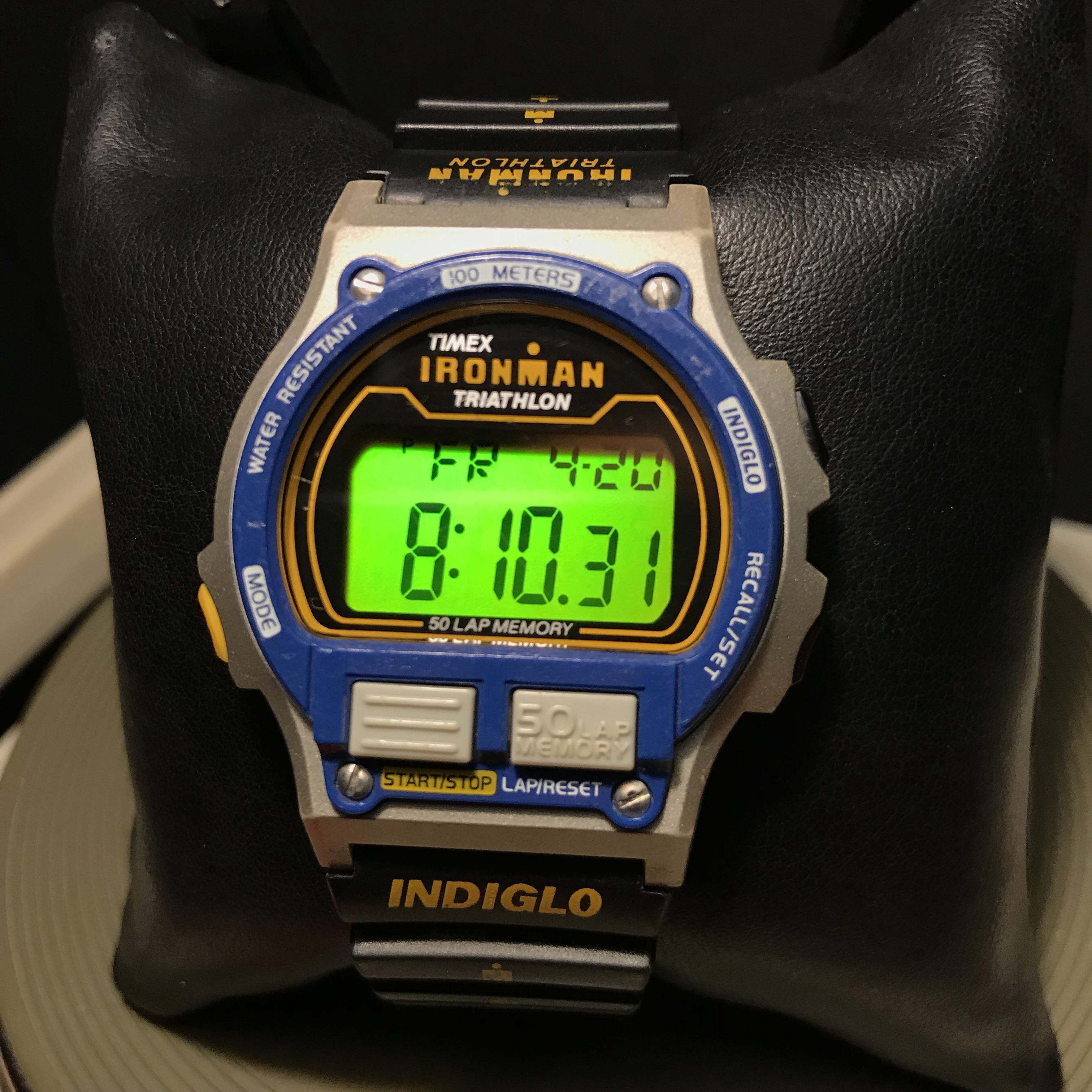 Vintage Timex Ironman Triathlon Indiglo, Fesyen Lelaki 