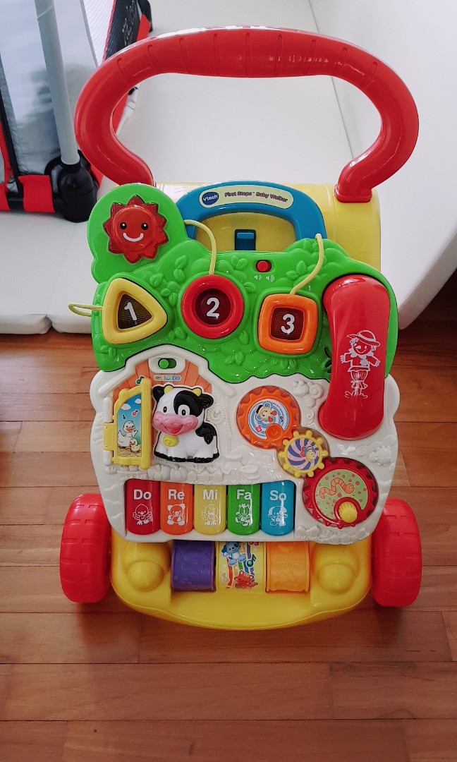 vtech baby walker lock wheels