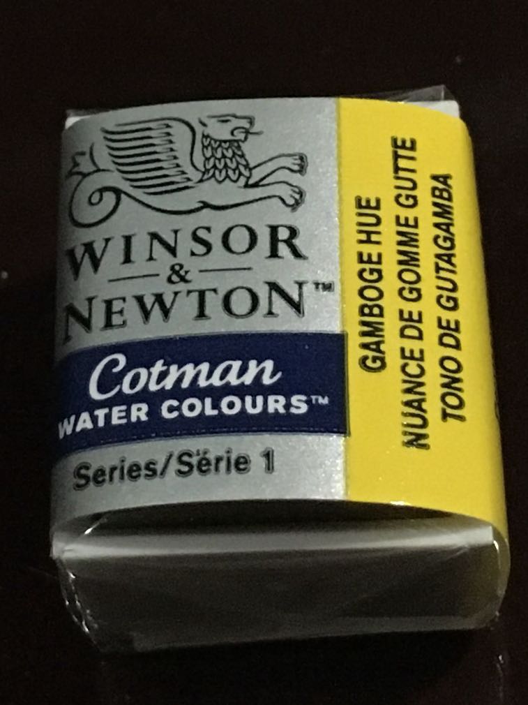 Get Wallpaper Winsor Newton Cotman Watercolour Half Pan Gamboge Hue Design For iPhone Free