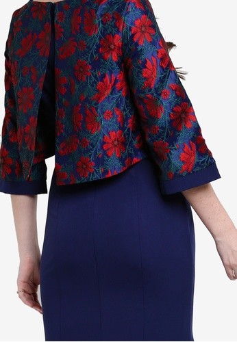 Zalia jacquard double layer dress discount