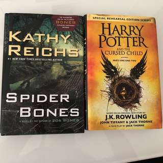 Harry Potter and the cursed child J.K Rowling Kathy Reich spider bones