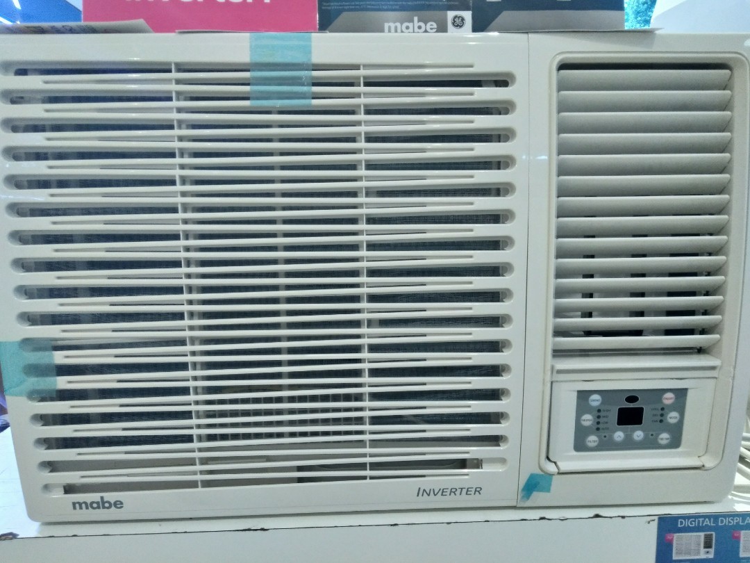 1.5hp MABE INVERTER window type aircon (Category: Refrigerators and Freezers) located in Makati City. Submitted by vjkkappliancetrading (Listing ID 166059886, Image 1). Description: BRAND NEW FACTORY SEALED CASH OFFER ONLY MABE INVERTER window type aircon model: ME112VR 1.5HP srp mall price: 31,995 Cash offer@26,990 only PRICE MAY CHANGE WITHOUT PRIOR NOTICED contact info mr.vincent enriquez: 4019790 09163745944 09995158714 09234519099 demo,testi