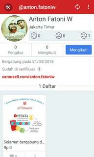 Penipu ini skrng ganti akun.
