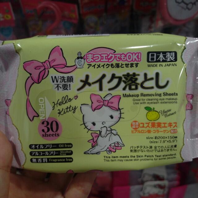 日本製 Hello Kitty卸妝濕紙巾 Makeup Removal Wet Tissue (30sheets) （分類：醫療用品和工具）位於 Hong Kong。 由 elitestore 提交（商品編號 166014350，圖片 1）。簡介： 。