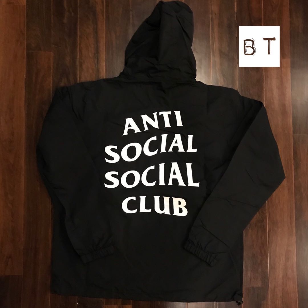 Final Price Anti Social Social Club ASSC Mak Black Anorak. Size L