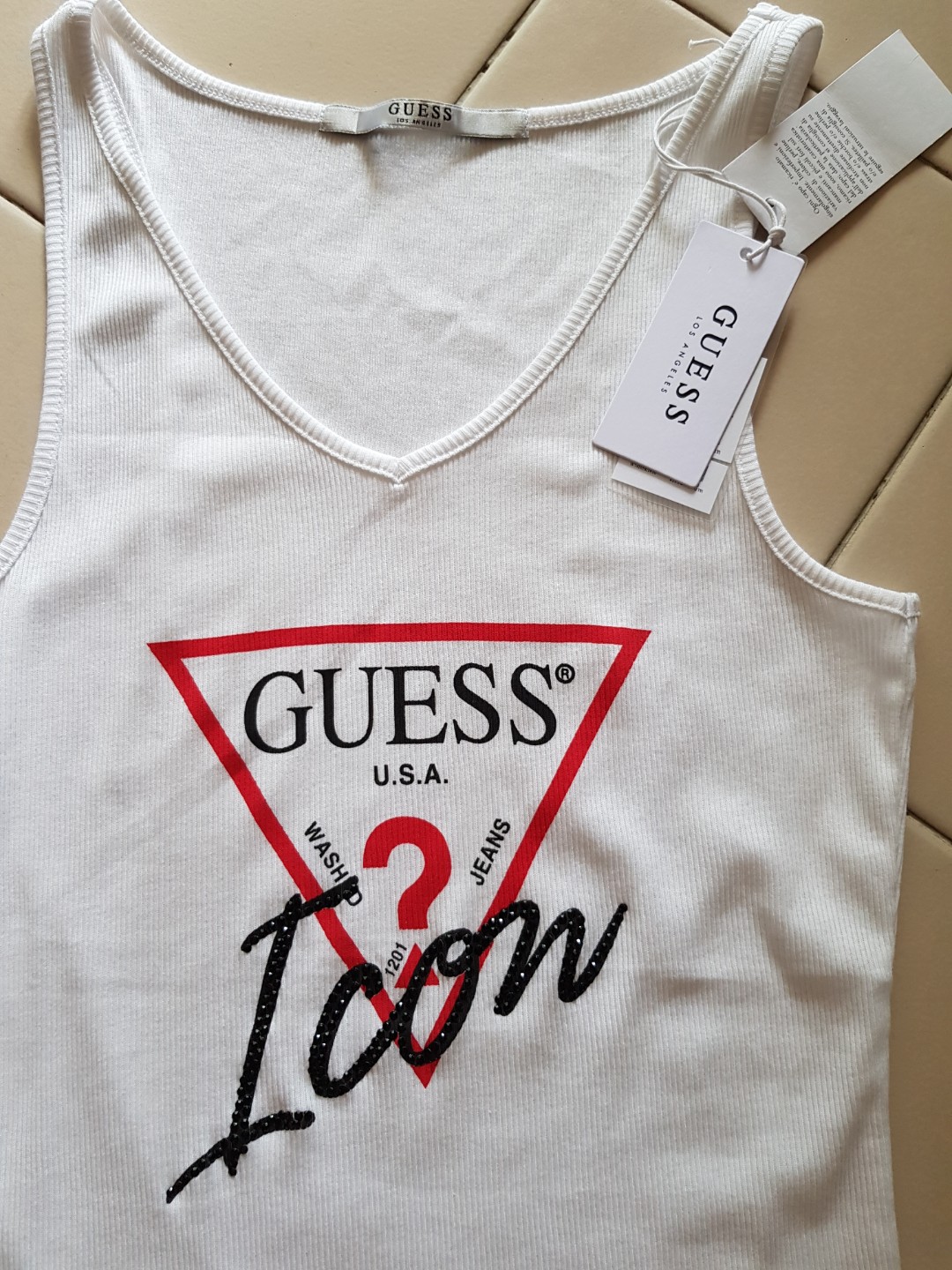 guess sleeveless shirt