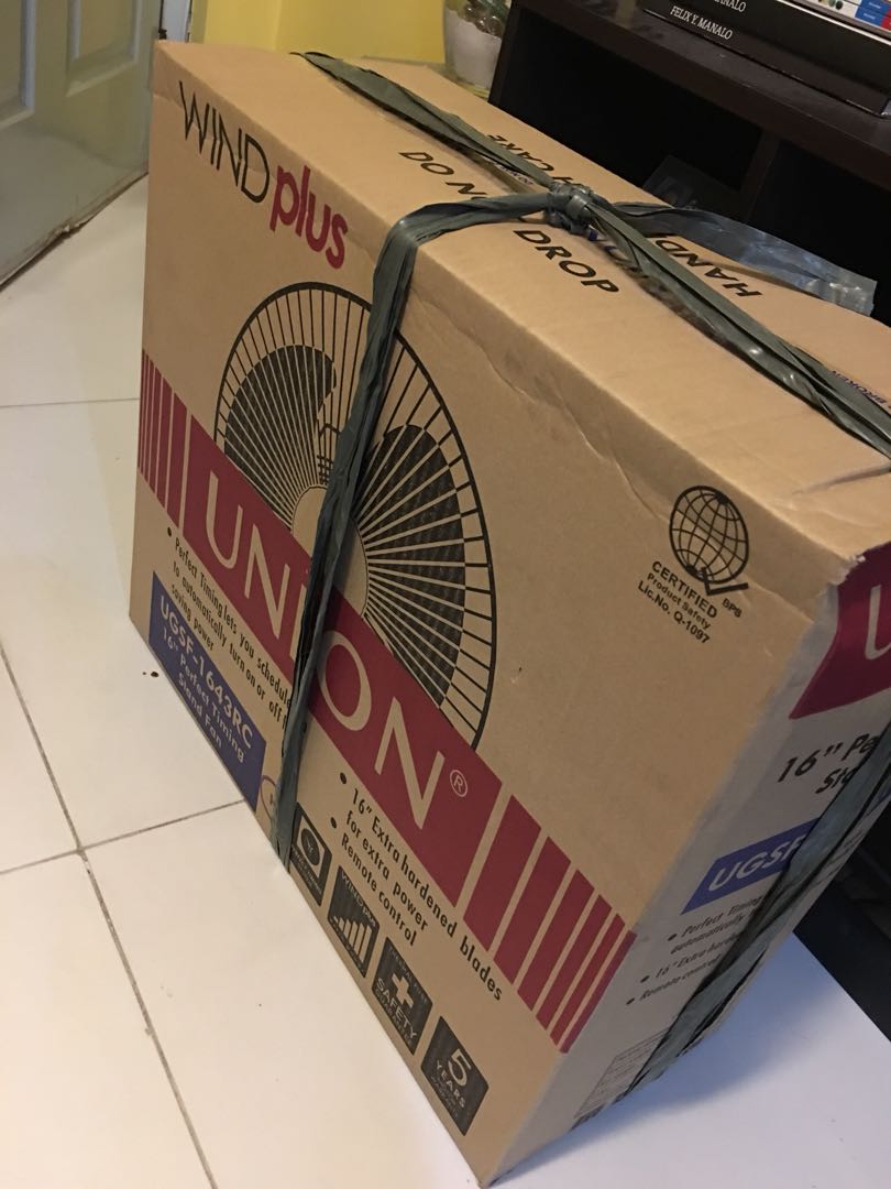 Brandnew UNION electric fan with remote control, TV & Home Appliances