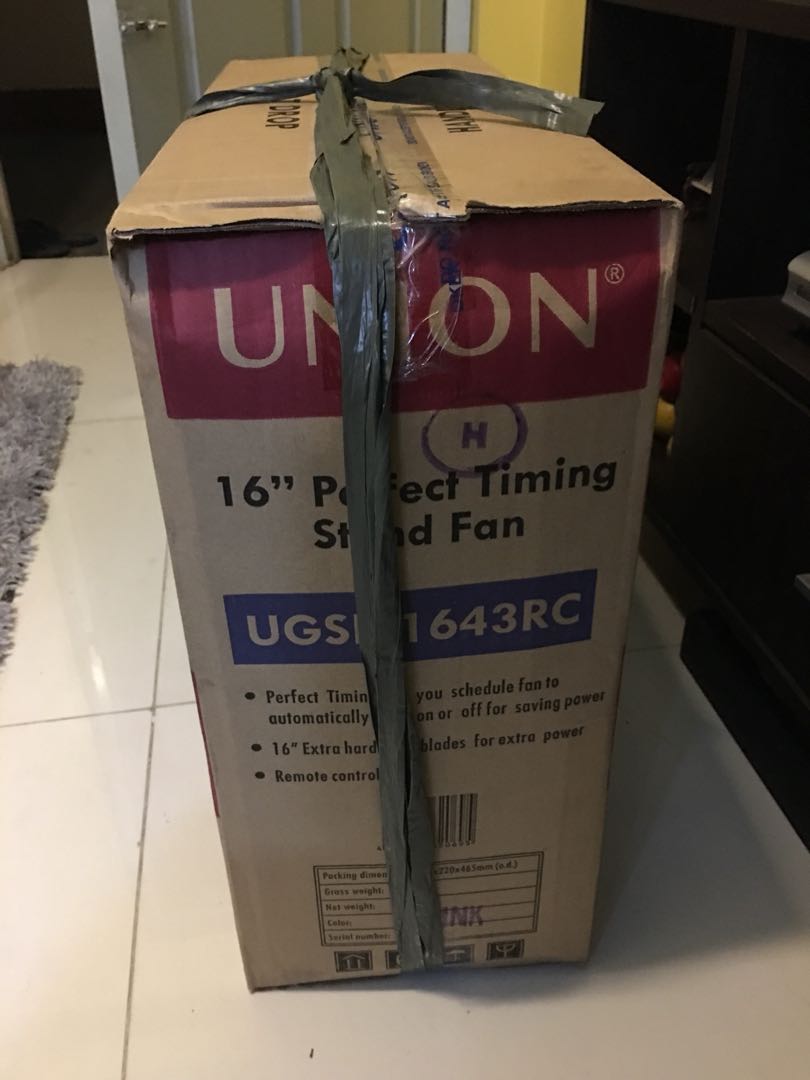 Brandnew UNION electric fan with remote control, TV & Home Appliances