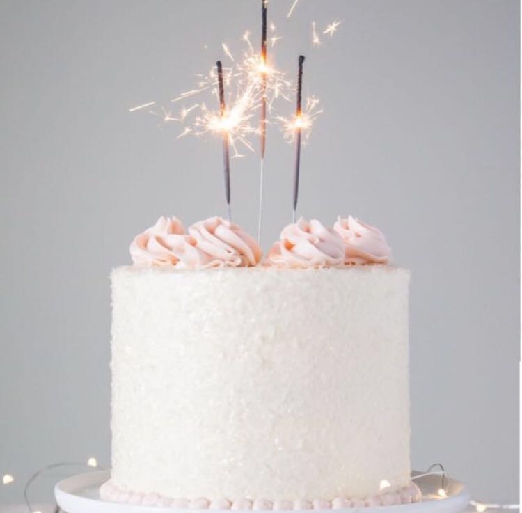 A birthday cake with a sparkler on top of it photo – Free Cake Image on  Unsplash