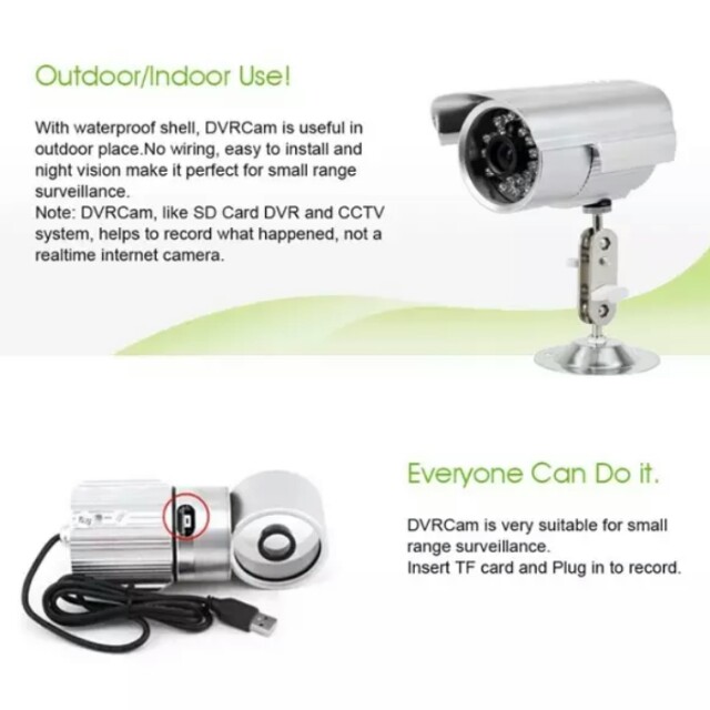 Camera cctv portable micro discount sd