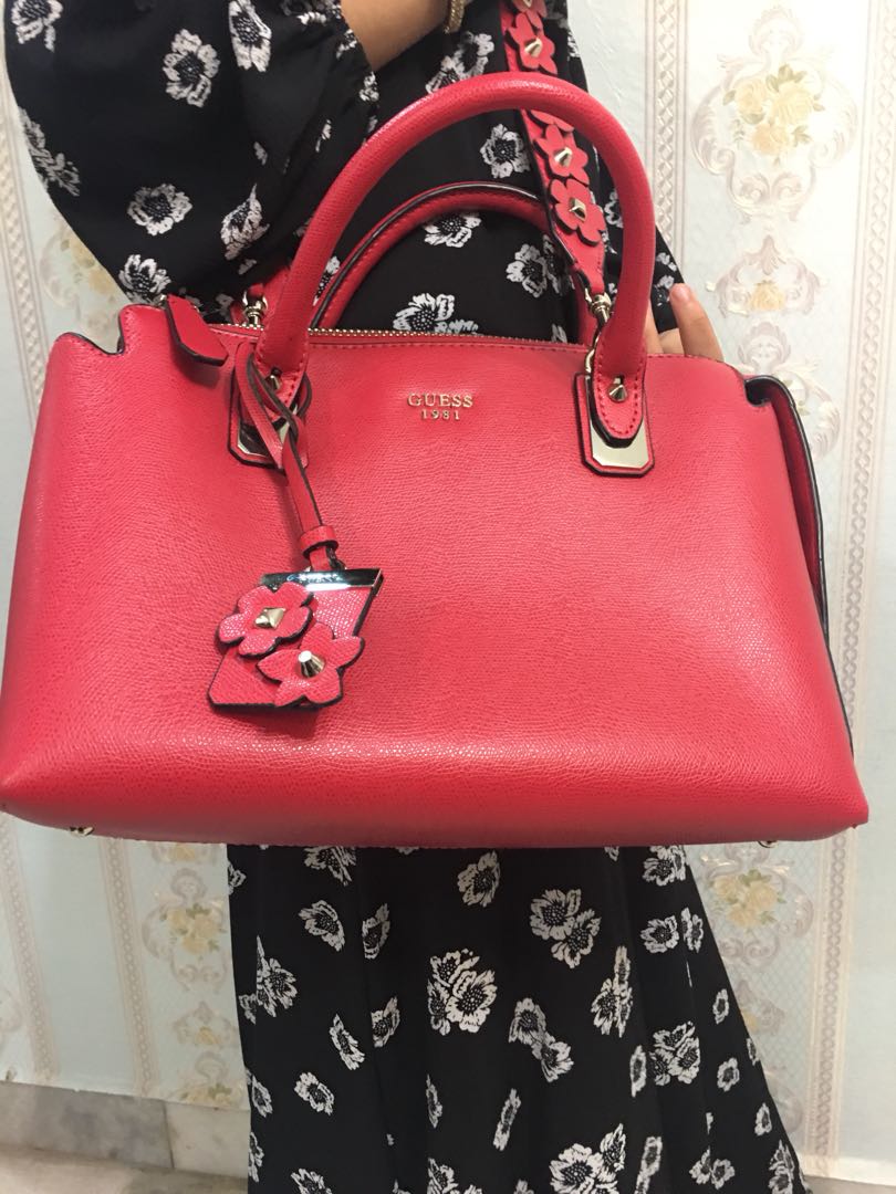 Guess Hand Bag Red color