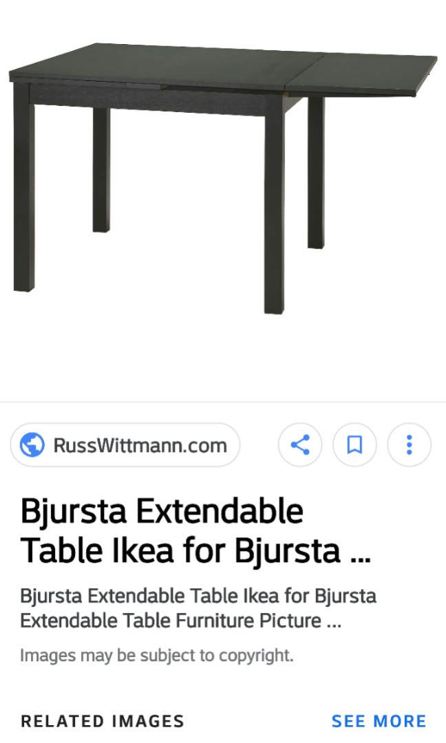 Ikea Bursta White Extendable Dining, Ikea White Round Table Extendable