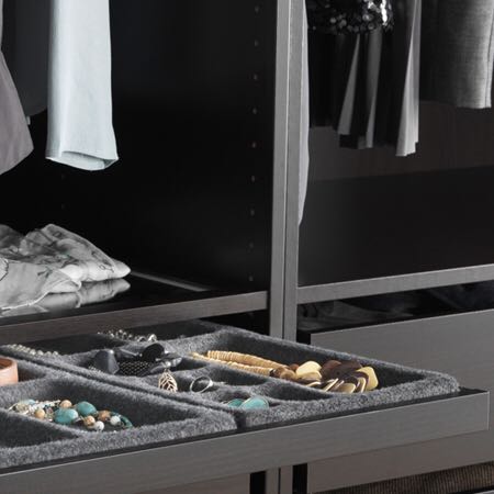 Ikea Komplement Jewellery Drawer Organiser Gray Furniture Home