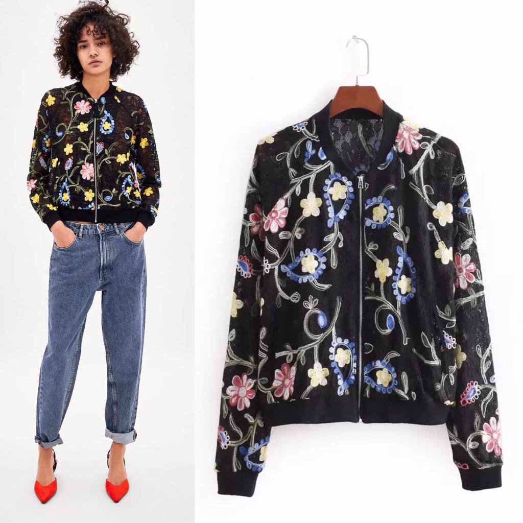 zara lace jacket