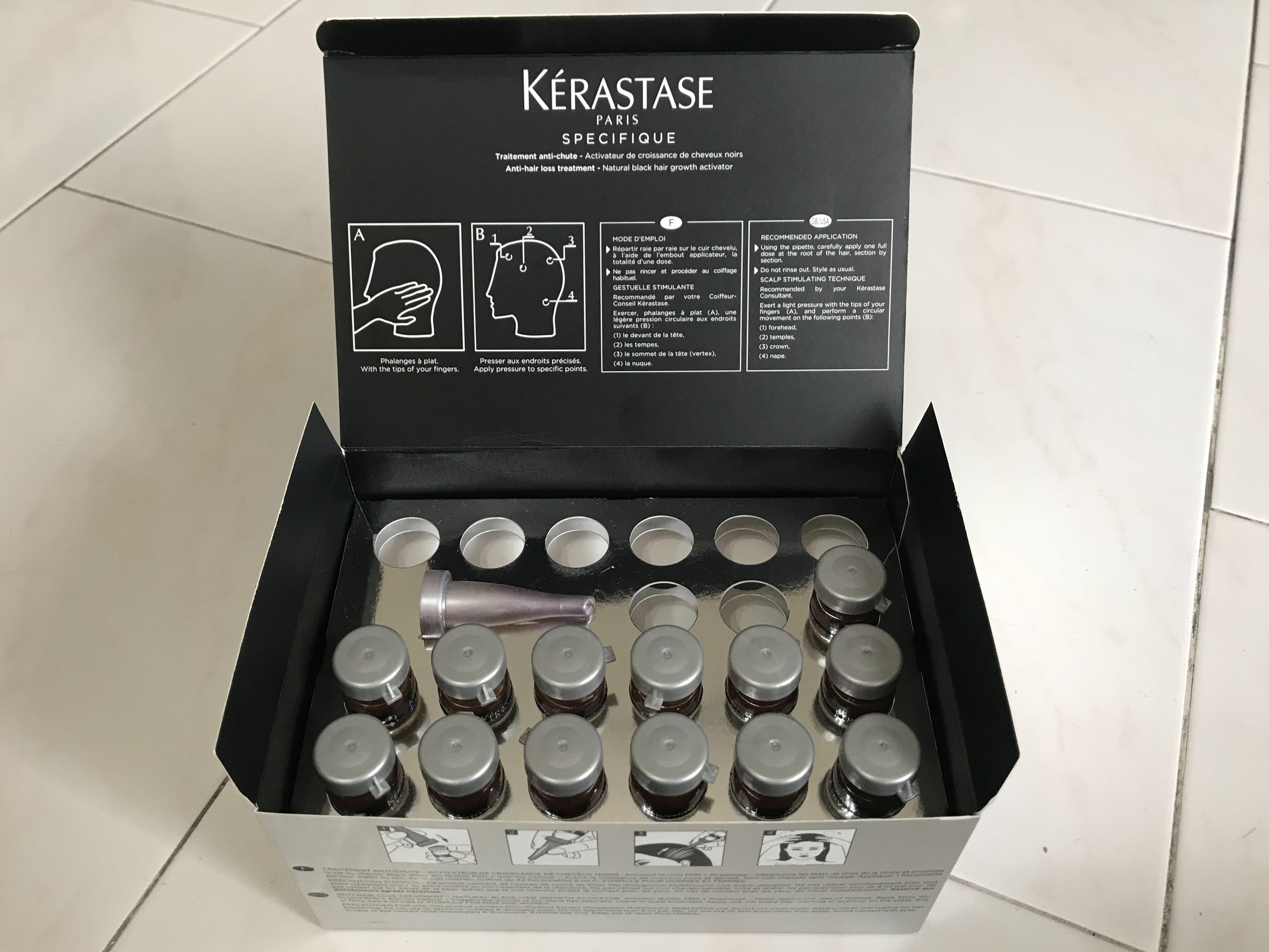 Kerastase Specifique Aminexil Black, 42x6ml box (left 34x6ml brand new