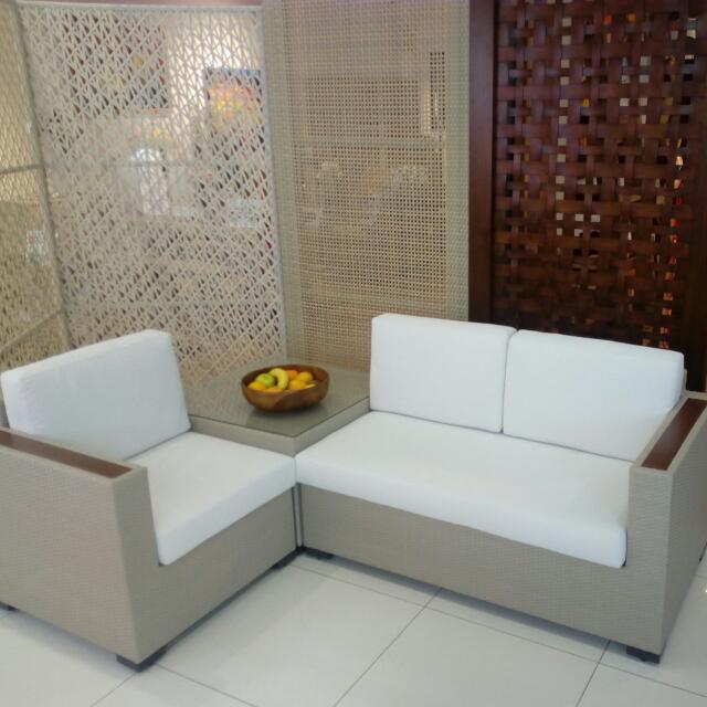 L Shape Sofa Furniture Tables Chairs On Carousell