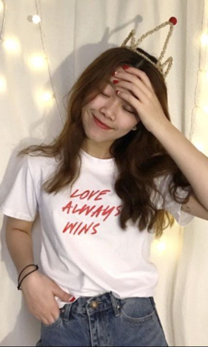Love Always Wins Shirt Women S Fashion Clothes Tops On Carousell