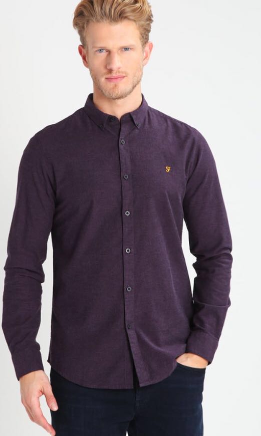mens farah slim fit shirt
