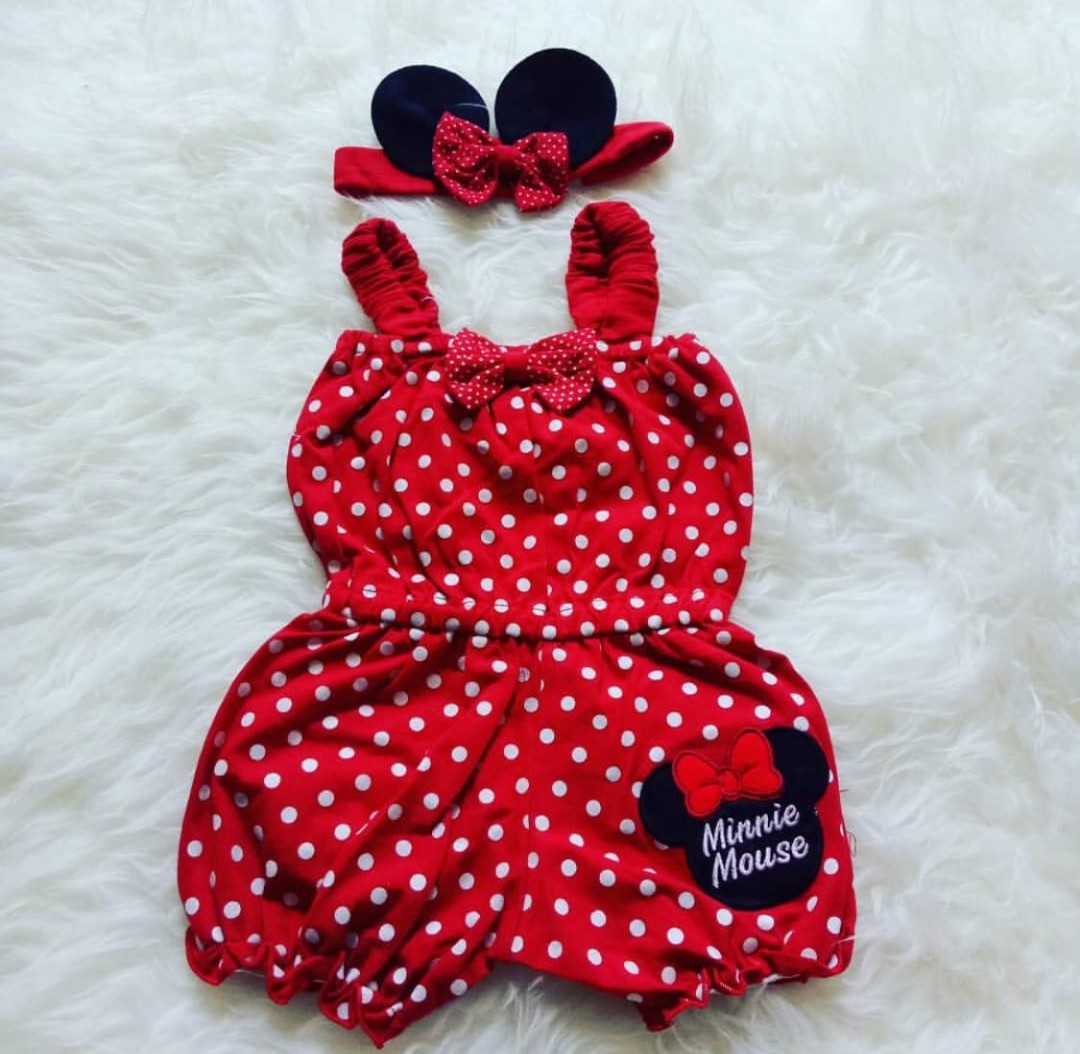 Minnie mouse romper for baby shop