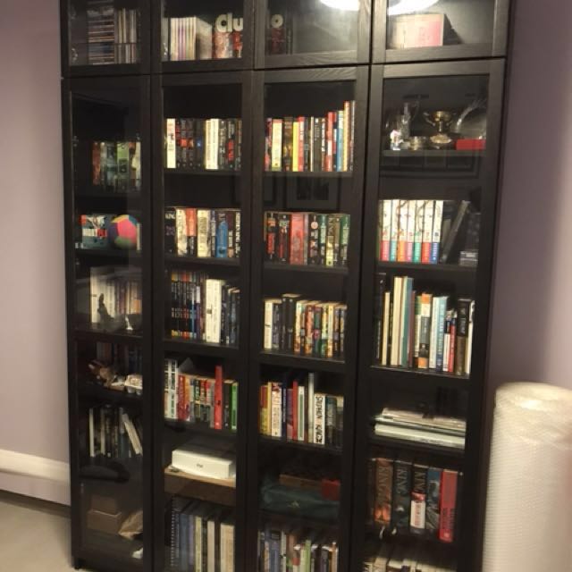 Ikea Billy Bookcase With Glass Doors, Ikea Billy Bookshelves With Glass Doors