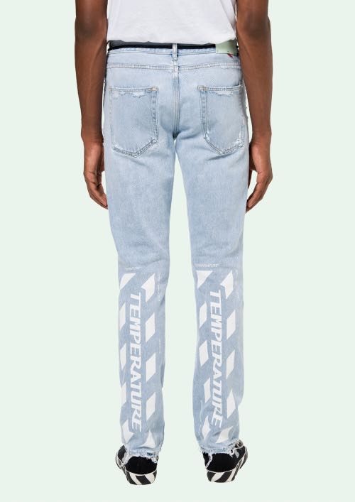 off white temperature jeans