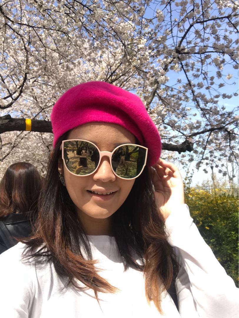 Plain Pink Beret, Women's Fashion, Watches & Accessories, Hats