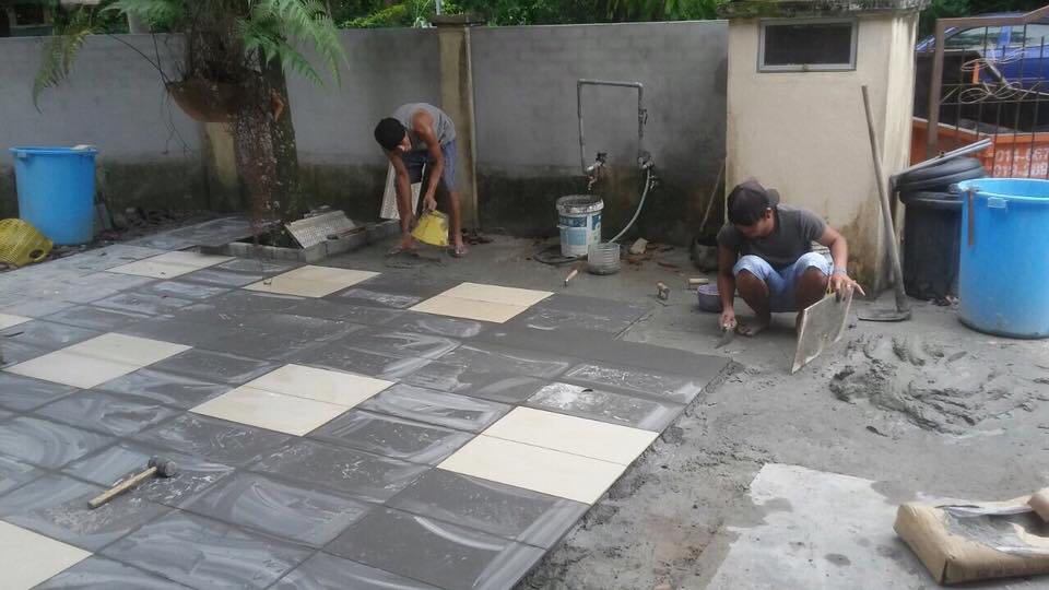 Corak Tiles Porch Kereta | Tile Design Ideas