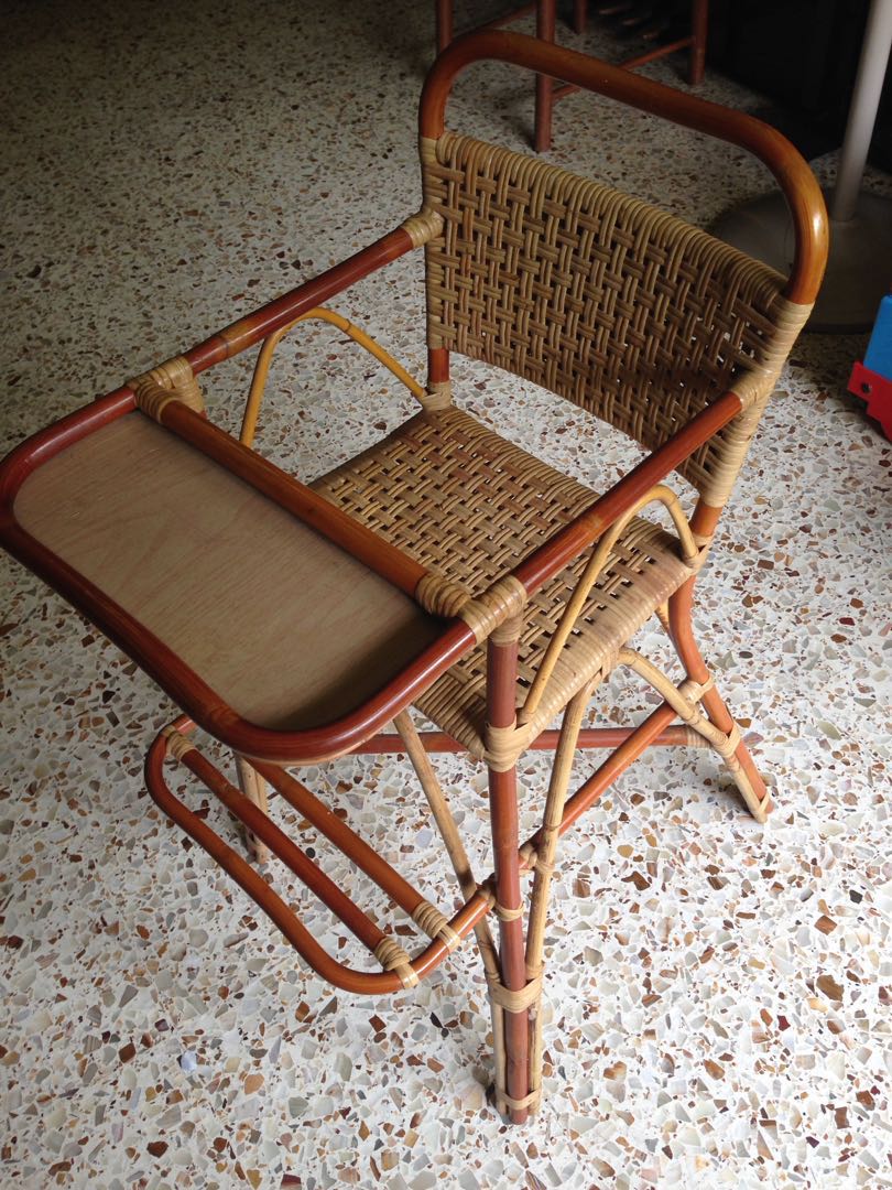 rattan nursing chair