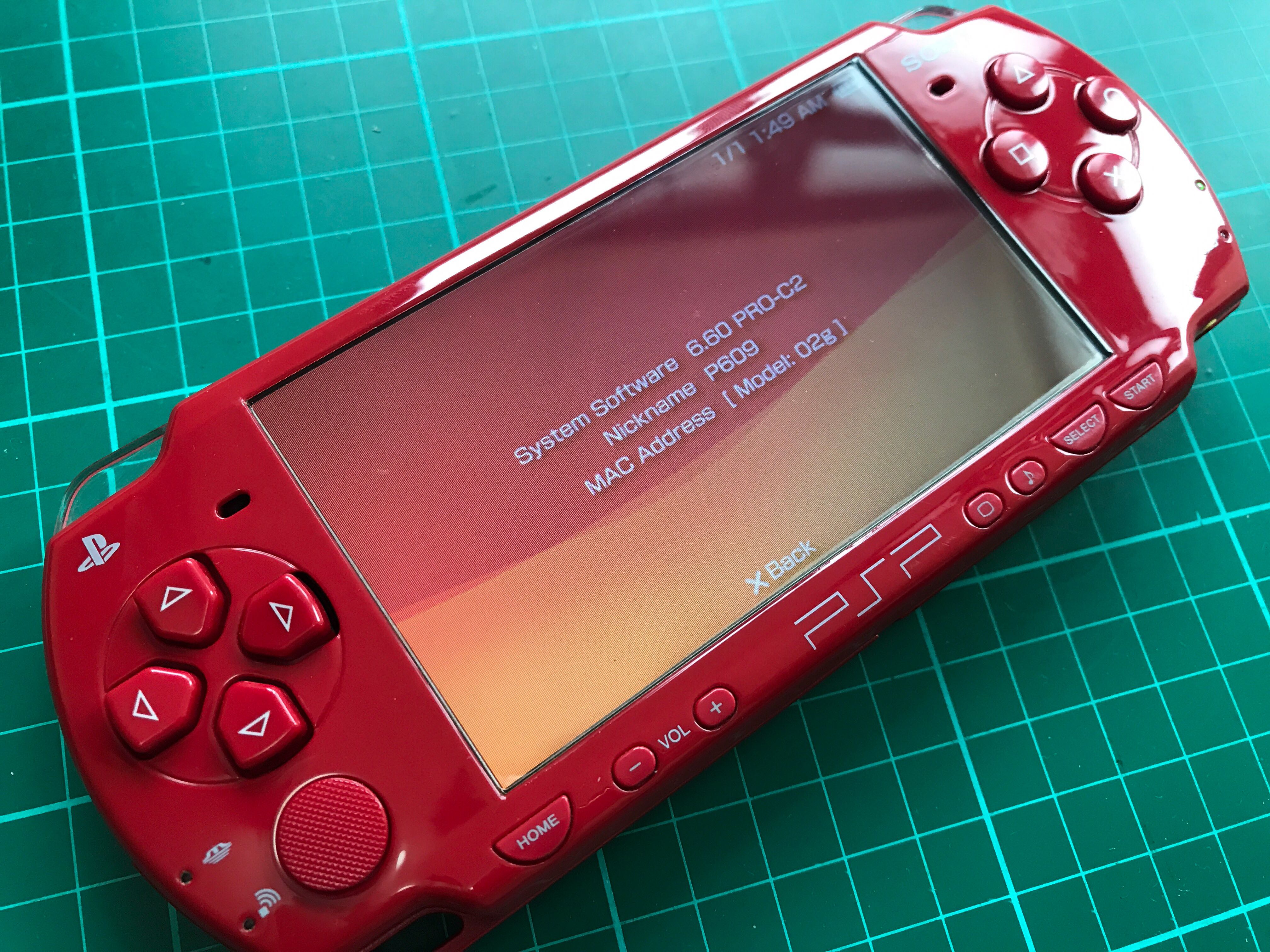 Sony Psp 2000 Slim Deep Red