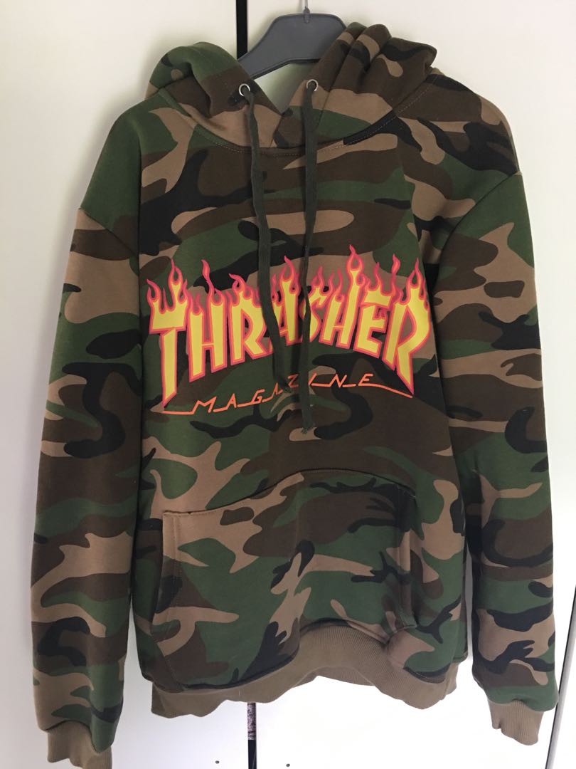 fake thrasher hoodie