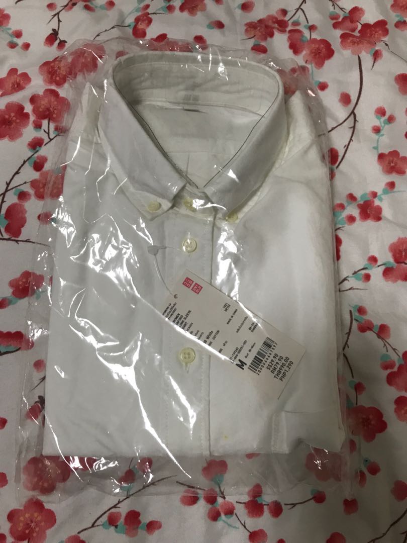 Uniqlo Women Oxford Long Sleeve Shirt White Women S Fashion