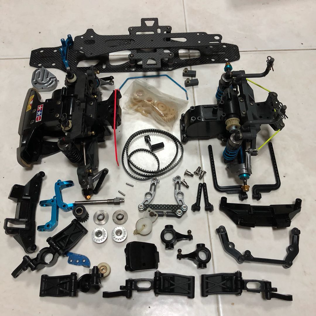 Kit Telaio Ponte Inferiore In Carbonio RcAidong Per Tamiya TA03F Pro, TA03R TRF, TA03RS TRF (Scala 1:10)