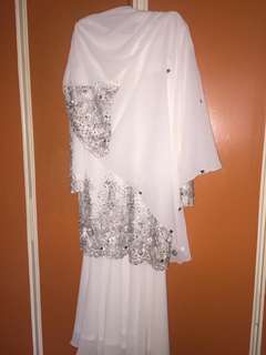  Baju  Kurung  Moden With Veil For Nikah Tunang Fesyen 