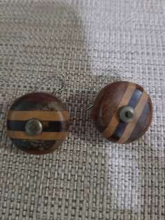 Parfois - Vintage wooden statement earrings