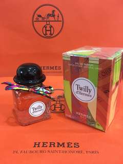 全新 Hermes twilly 淡香精 85ml 全新盒裝有封膜 附：緞帶、紙袋