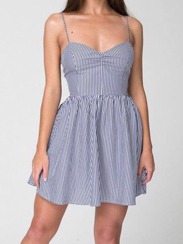 American apparel tie back dress top
