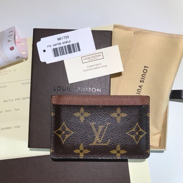 💯Authentic LV card holder, Luxury, Bags & Wallets on Carousell