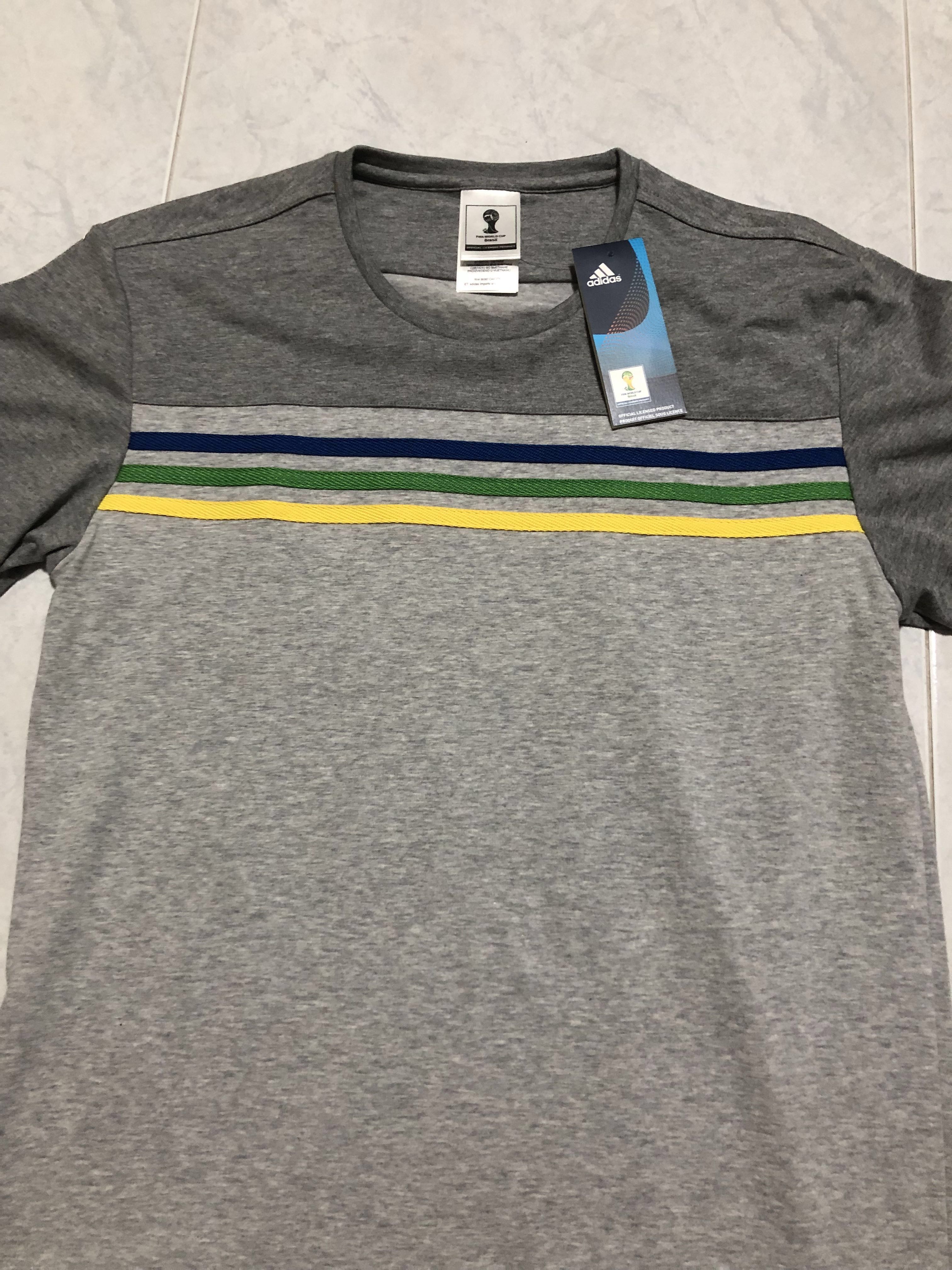 BNWT Adidas Brasil World Cup 2014 T Shirt Authentic Men s