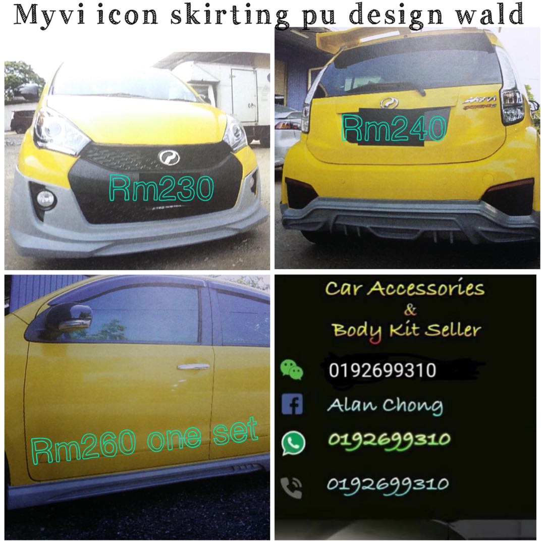 Body kit Myvi icon pu, Auto Accessories on Carousell