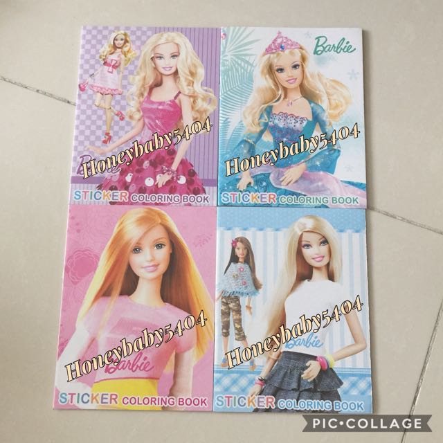 barbie doll sticker book