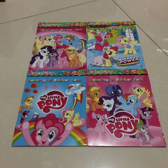 Brand New Disney My Little Pony Mini Colouring Coloring Books Books Stationery Children S Books On Carousell