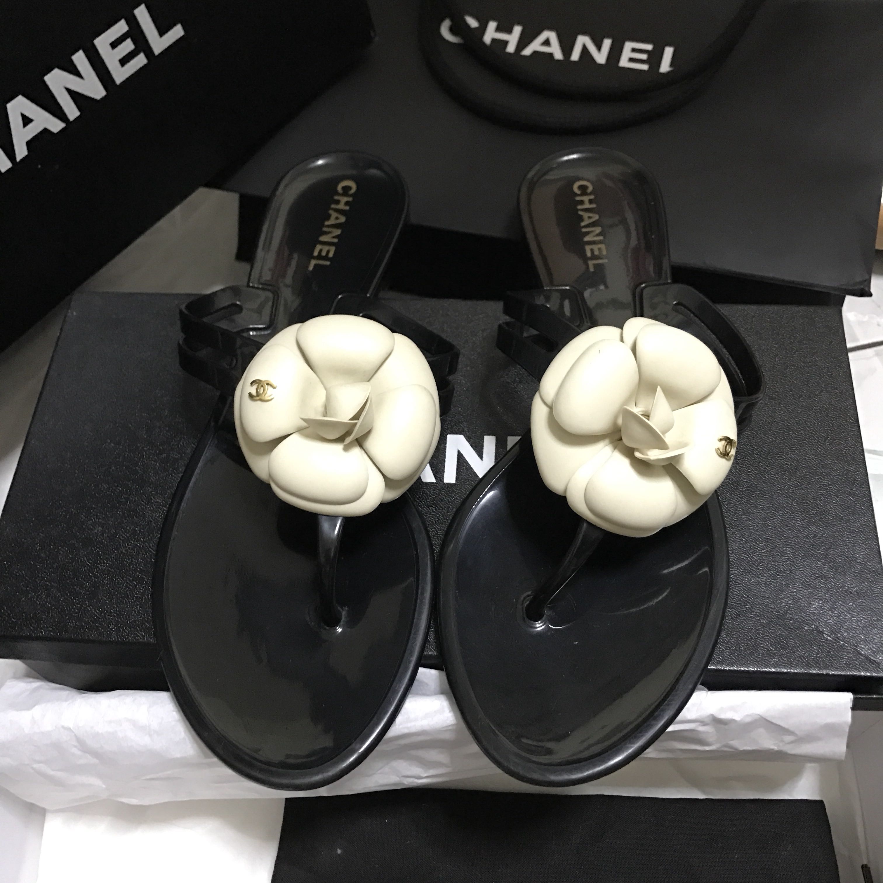 jelly chanel sandals