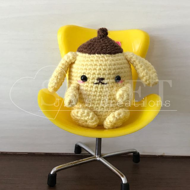 Crochet Sanrio Pom Pom Purin, Hobbies & Toys, Stationery & Craft