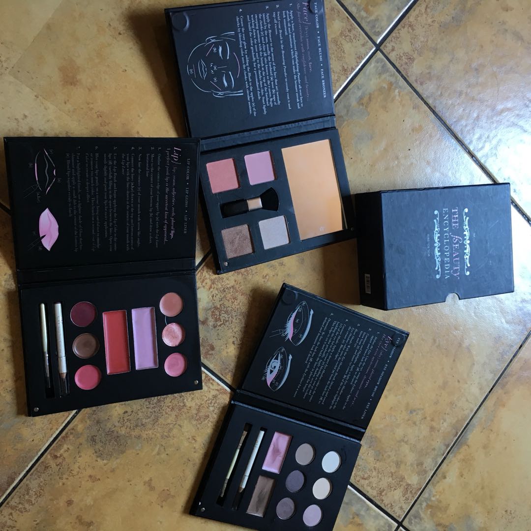 ELF The Beauty Encyclopedia (Category: Face Care) located in Paranaque City. Submitted by jaejaejae (Listing ID 166175704, Image 1). Description: -Includes palettes for eyes lips and face -never used .