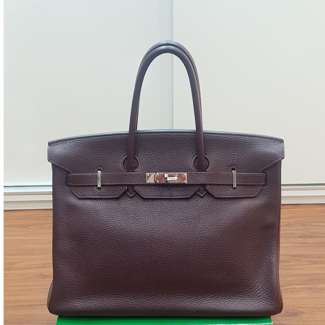 INSTOCK] Hermes Kelly 25 Etoupe Togo. GHW Stamp Y, Luxury, Bags & Wallets  on Carousell
