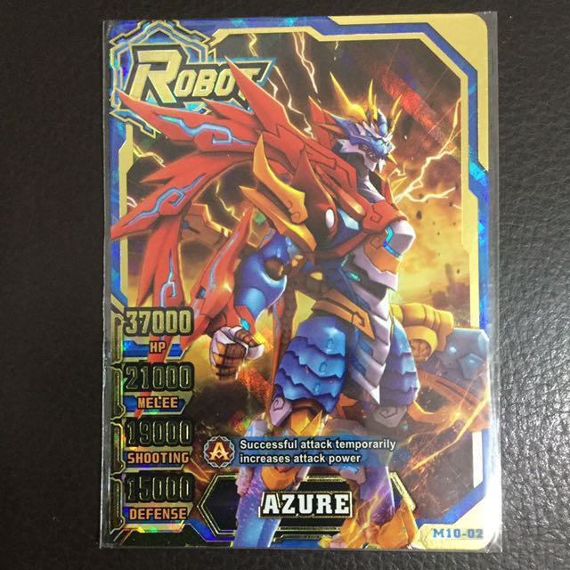 Hero Of Robots New Generation V4 Gold Rare Card Azure Toys Games Board Games Cards On Carousell
